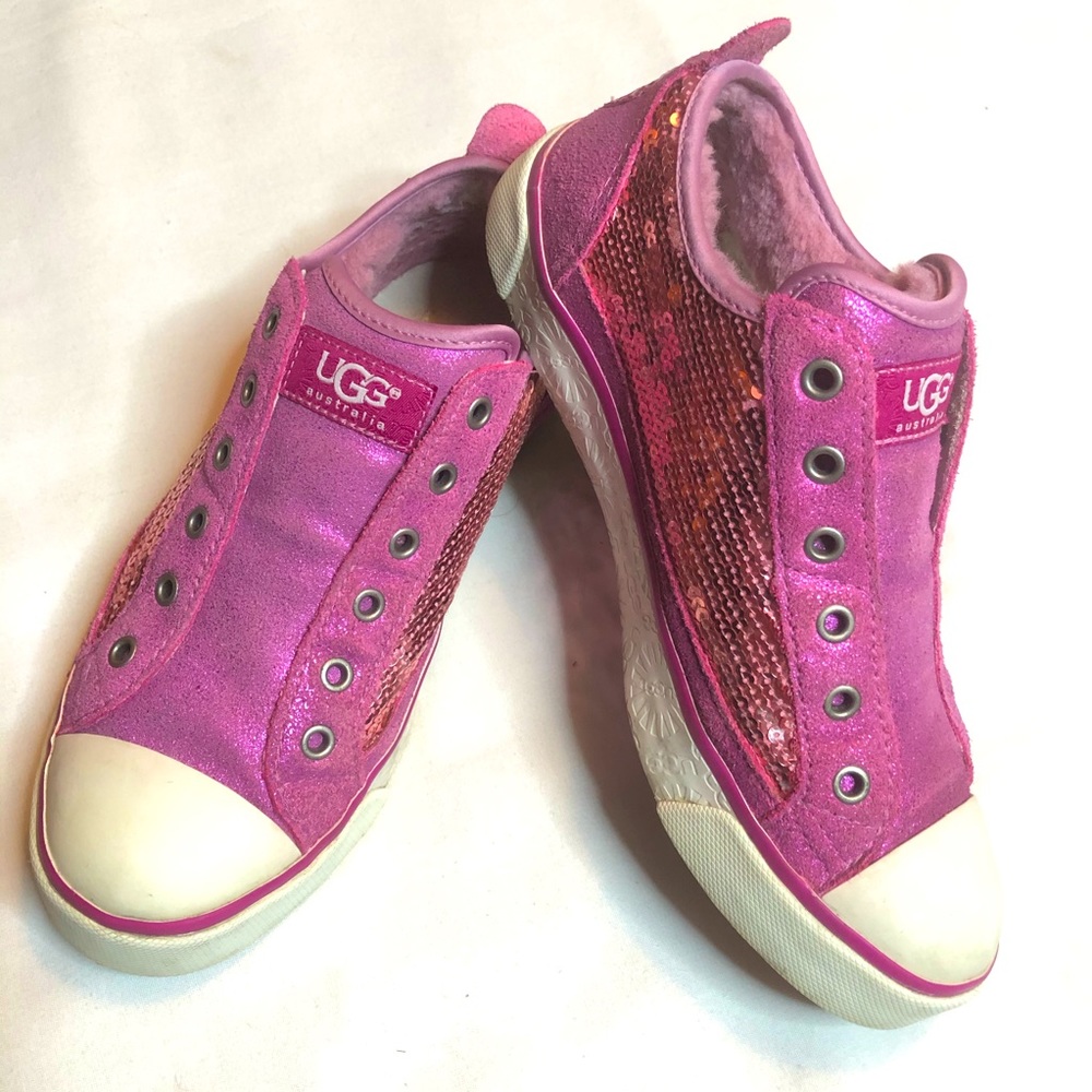 Ugg Laela Sparkles Sequins Raspberry Sneakers - image 1